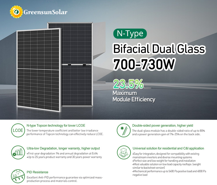 730w solar panel